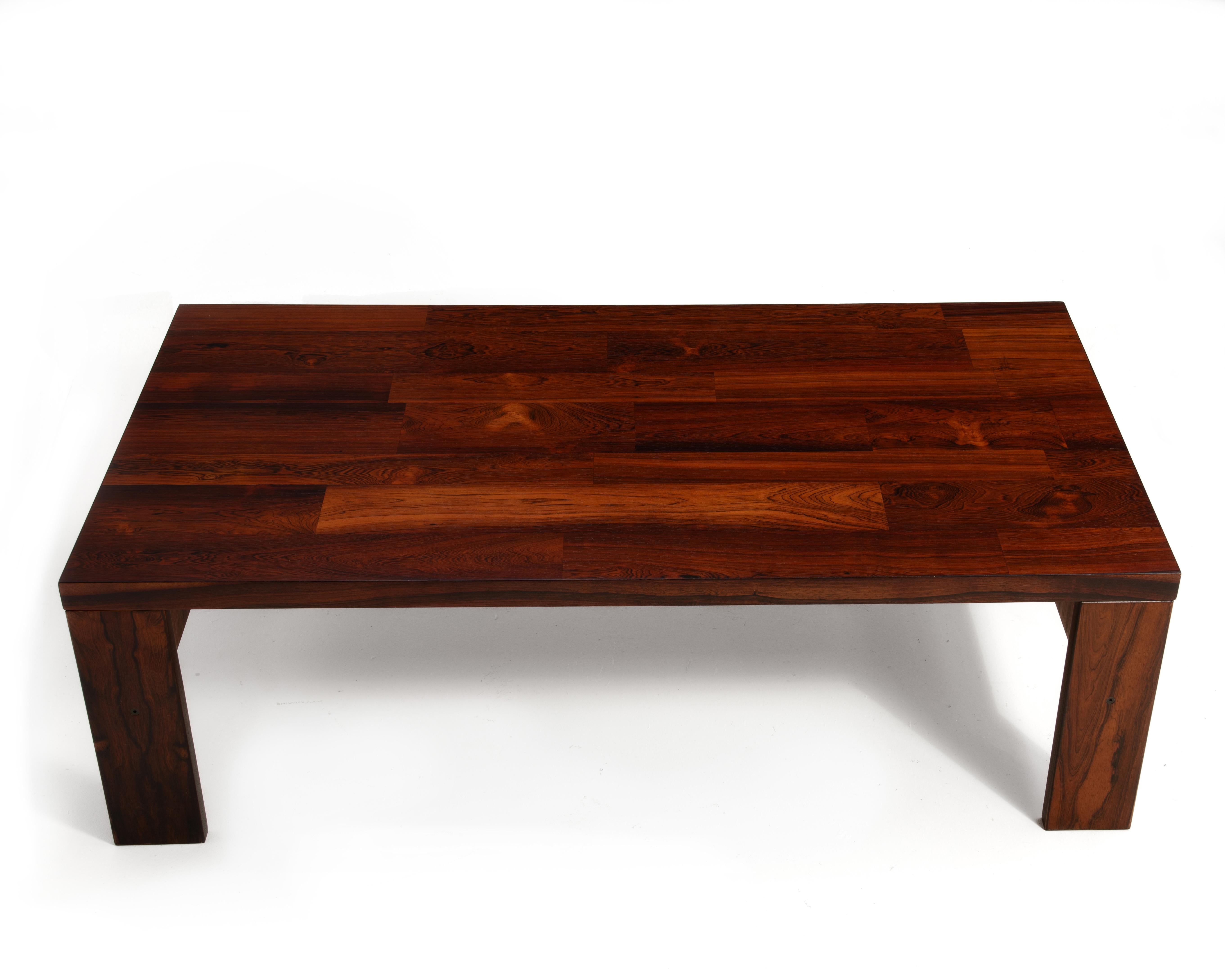 Tavolino da caffè in legno di palissandro di metà secolo Scandinavo Poul Cadovius in vendita 2