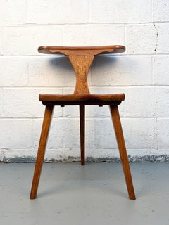 Mid-Century Rosewood Prayer or "Cockfighting" Chair by M. Hayat & Bros