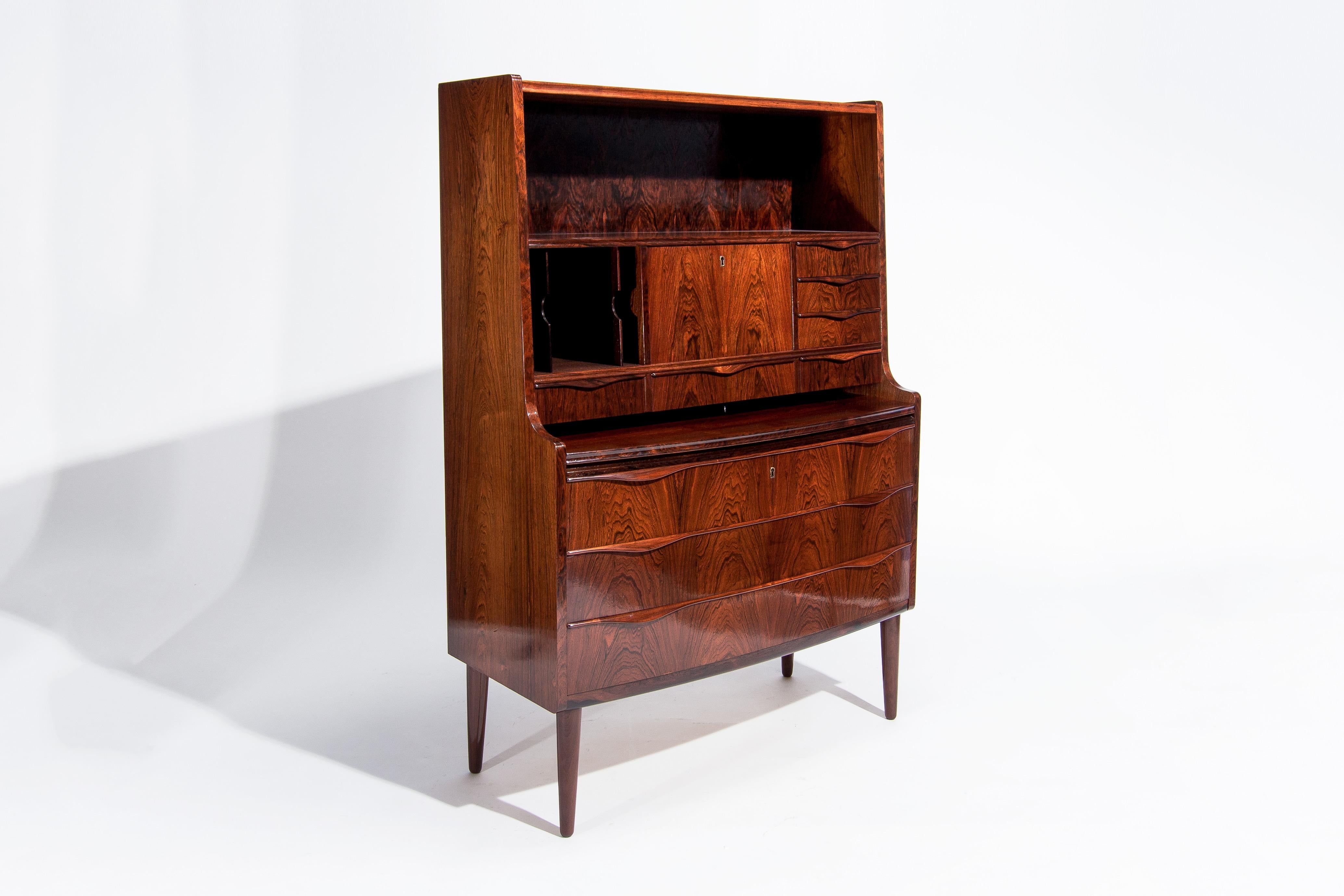 Mid Century Rosewood Secretaire by Erling Torvits, Danish Design 1950’s 5
