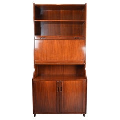 Sekretär/Bücherschrank aus Palisanderholz, Dänemark, Mitte des Jahrhunderts