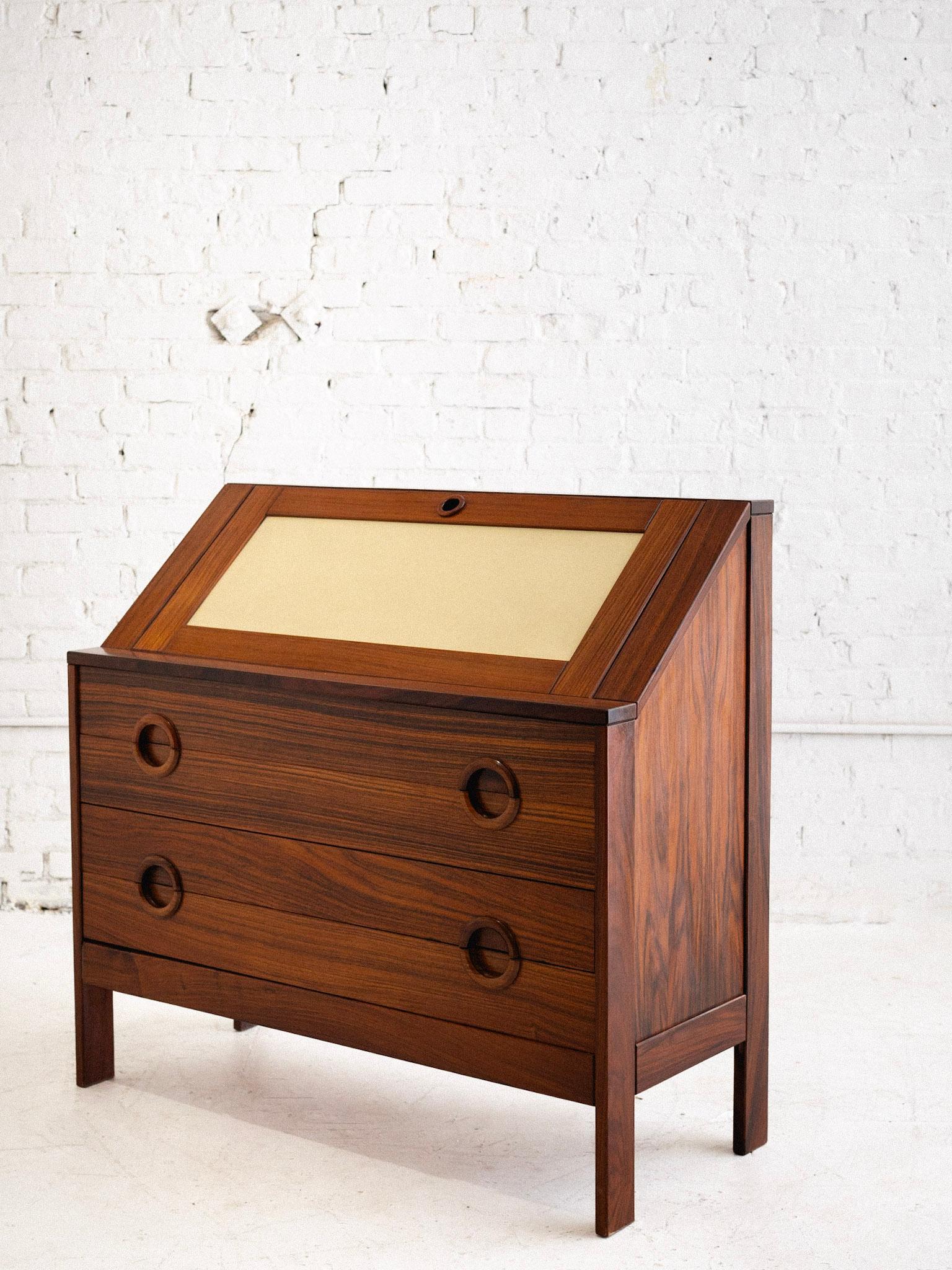 Mid Century Rosewood Secretary Desk For Sale 7