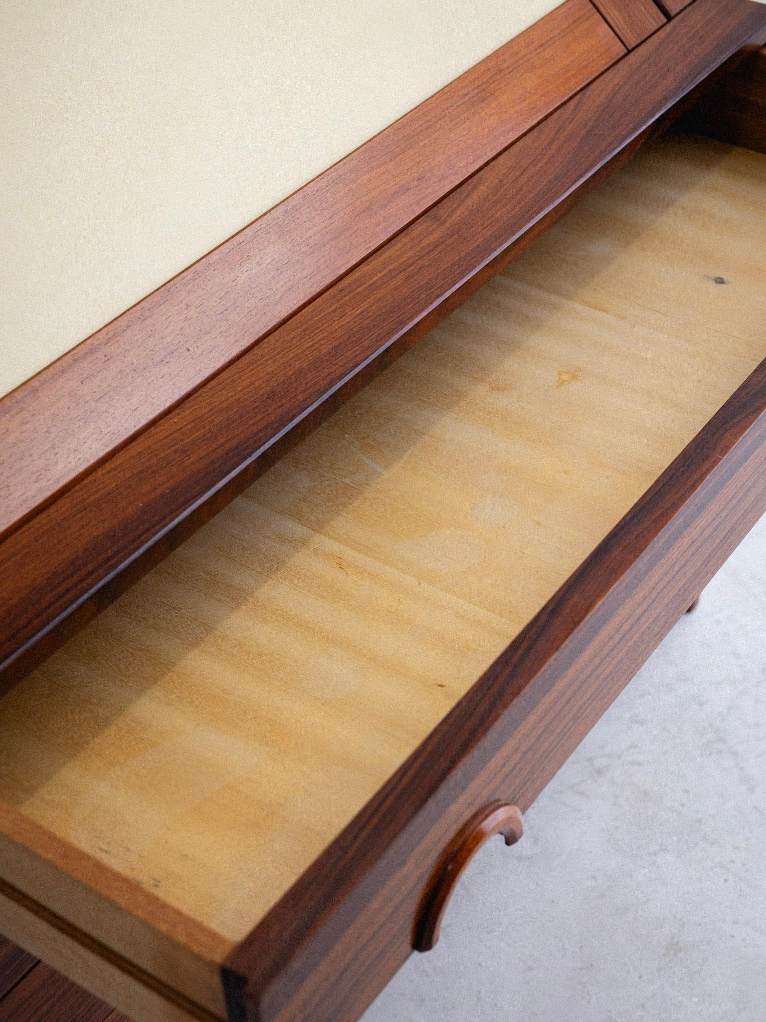 20th Century Mid Century Rosewood Secretary Desk For Sale