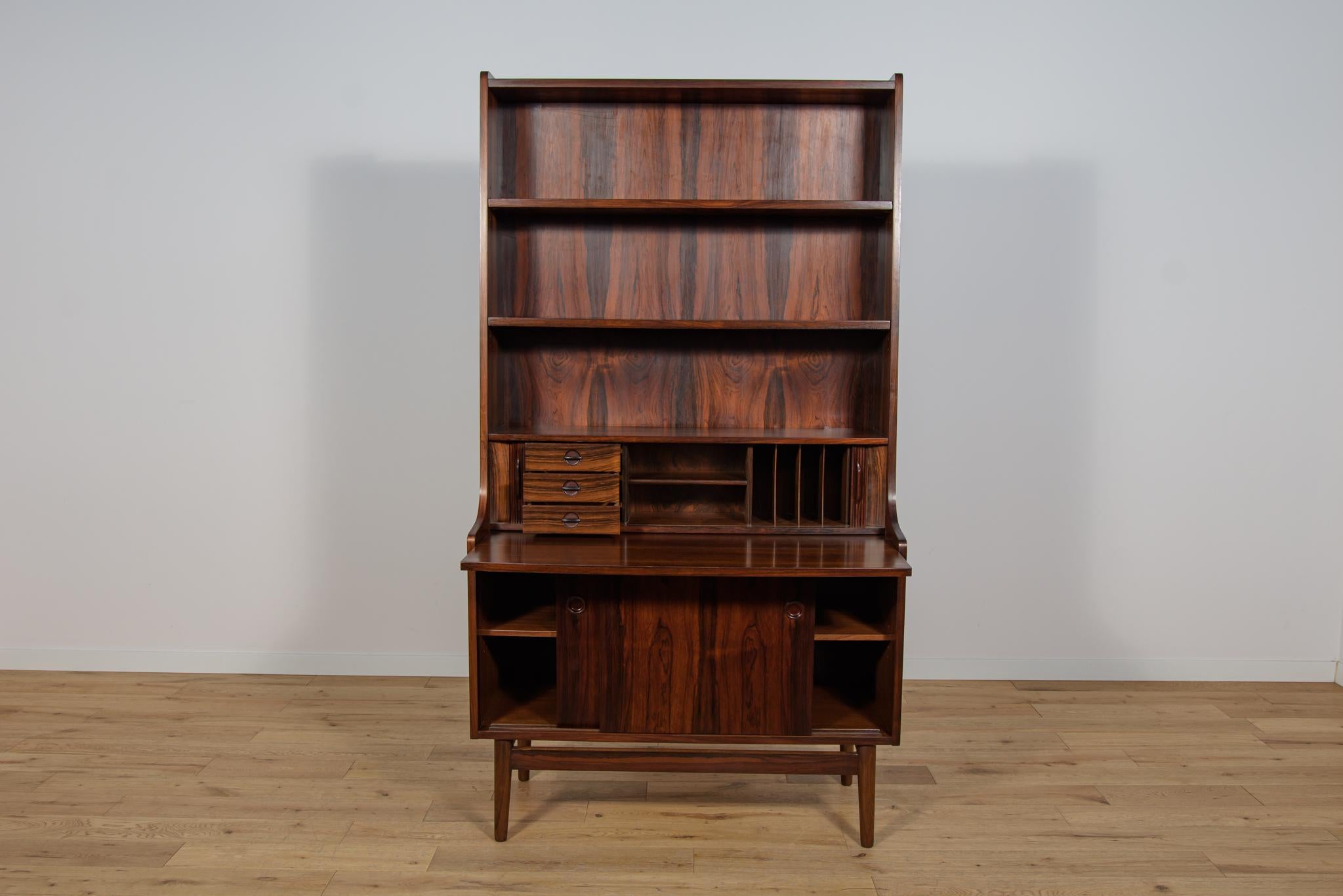 Mid-Century Rosewood Shelf by Johannes Sorth for Bornholm, Denmark, 1960s For Sale 5