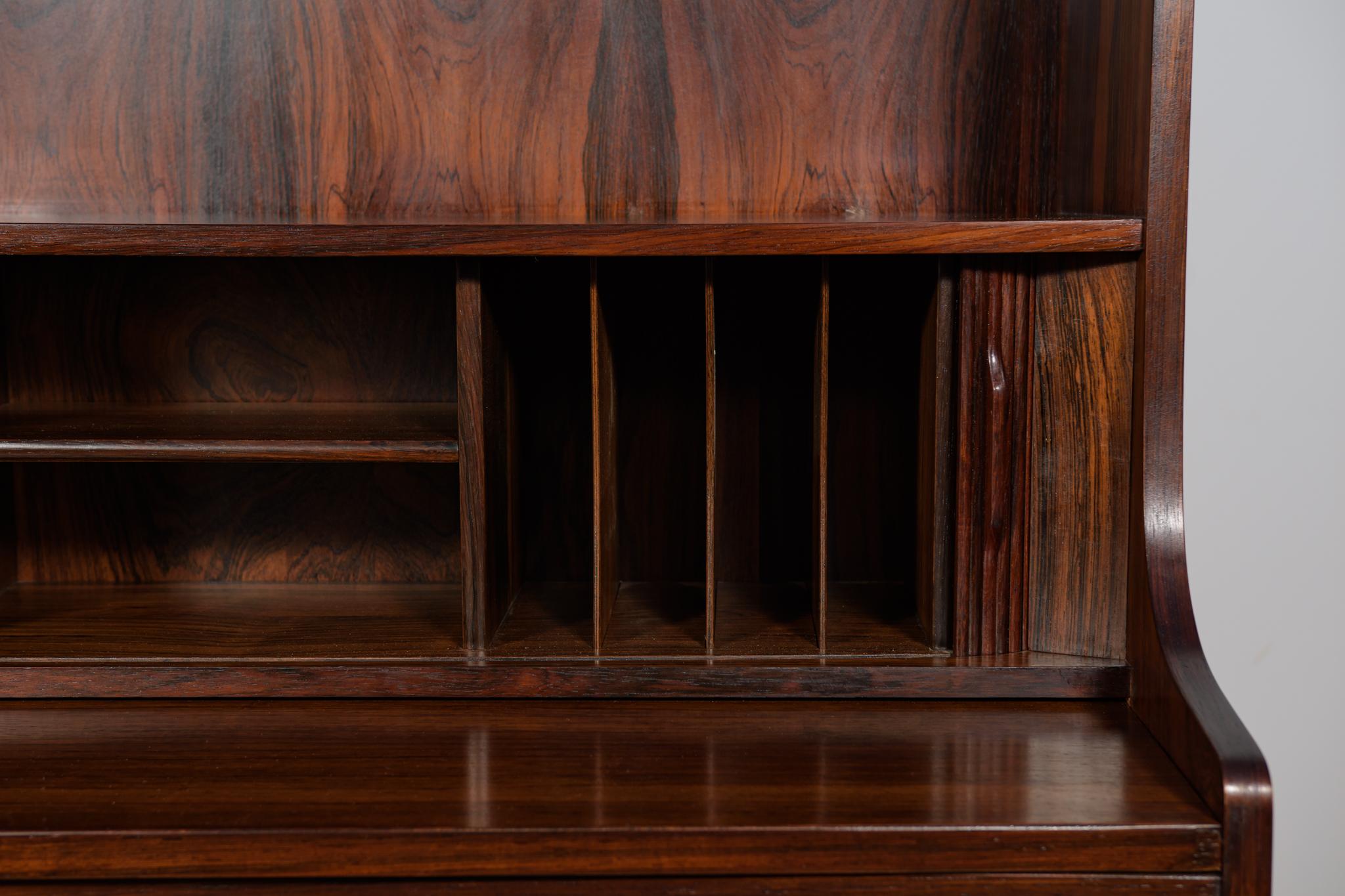 Mid-Century Rosewood Shelf by Johannes Sorth for Bornholm, Denmark, 1960s For Sale 9