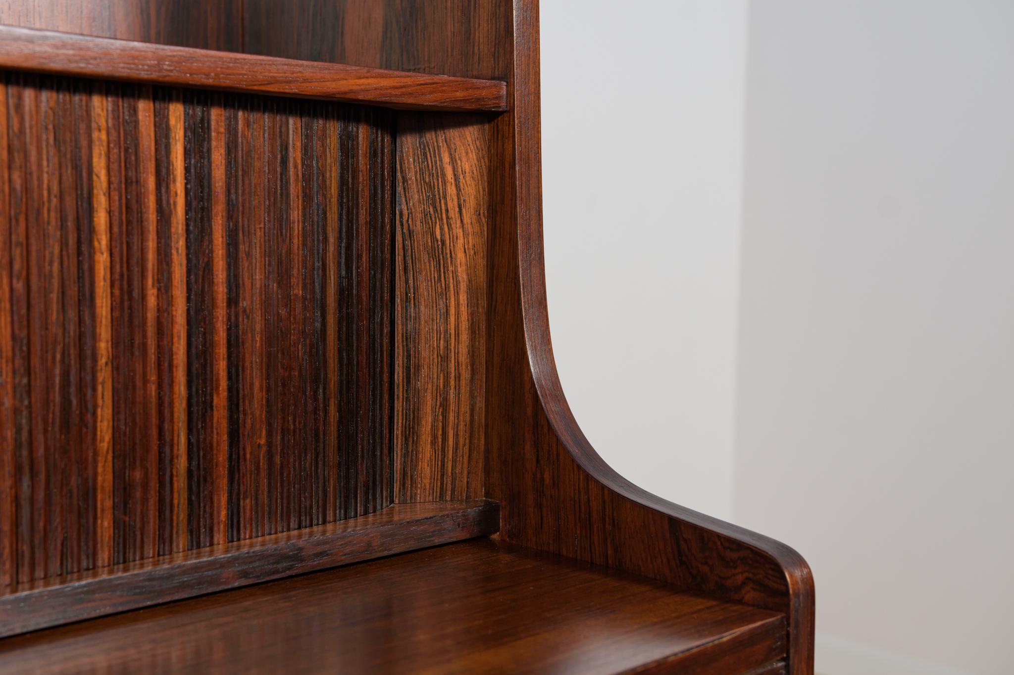 Mid-Century Rosewood Shelf by Johannes Sorth for Bornholm, Denmark, 1960s For Sale 12