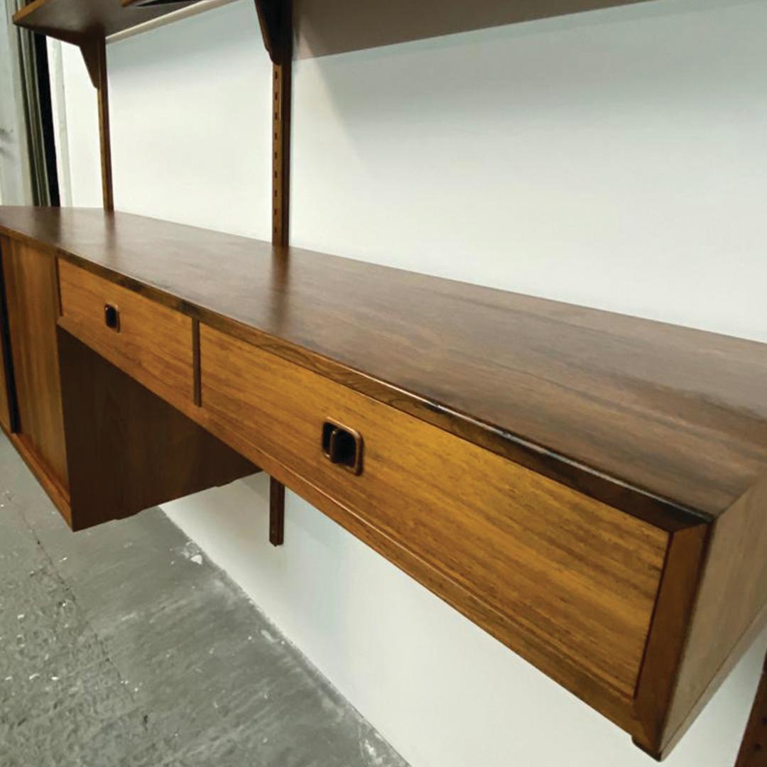 20th Century Nils Jonsson Mid Century Rosewood Shelving system, magnificent condition. For Sale