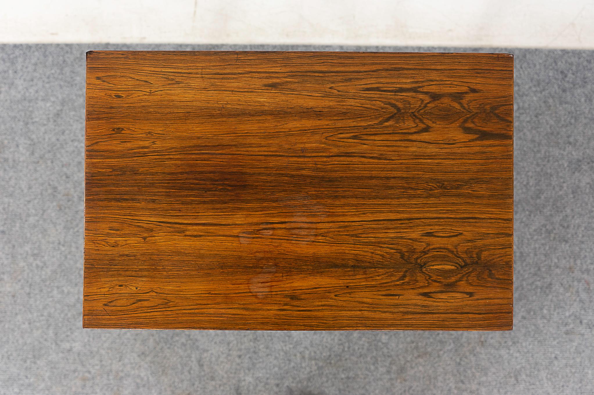 Danish Mid-Century Rosewood Side Table by Haslev  For Sale
