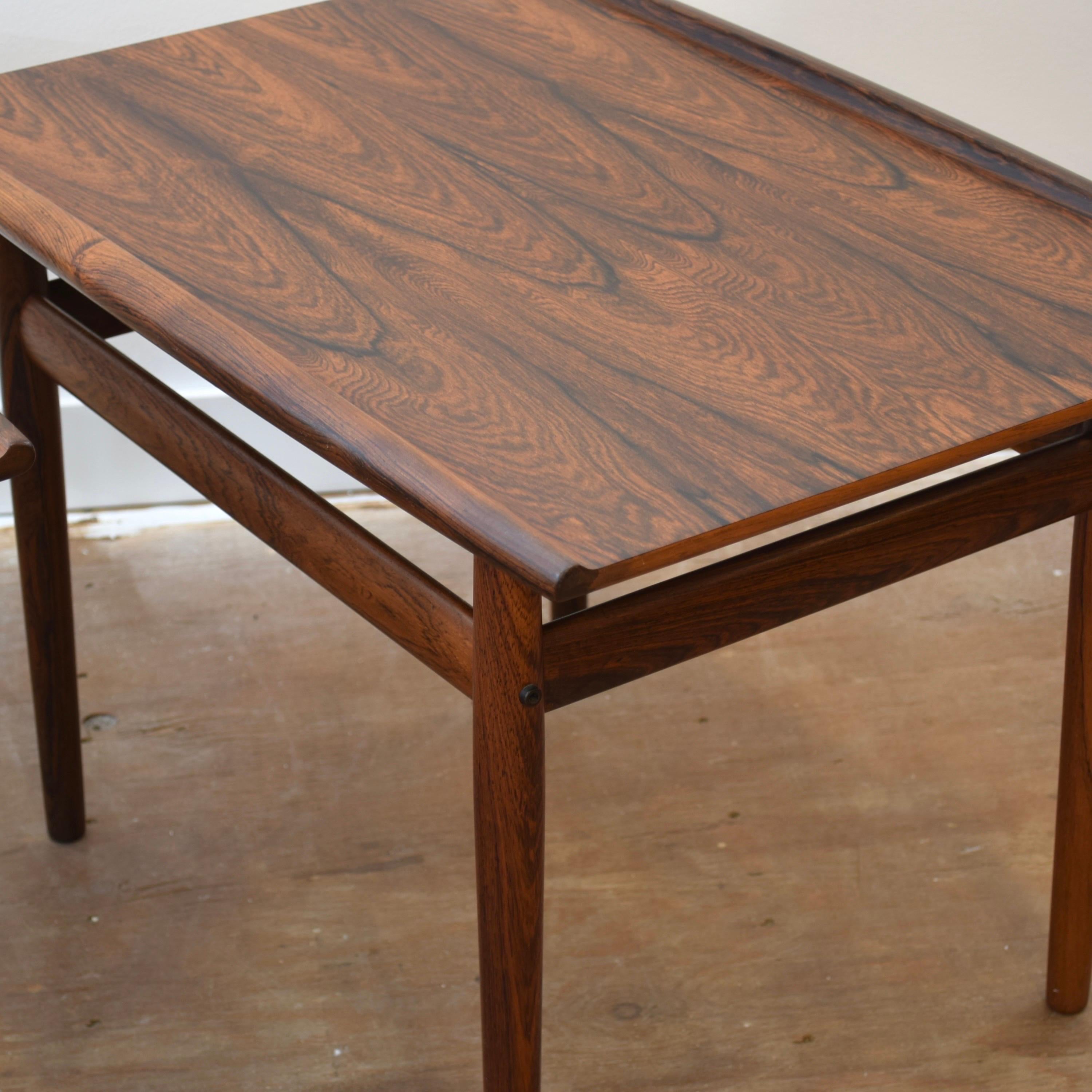 Mid Century Rosewood Side Table Set by Glostrup Møbelfabrik  For Sale 2