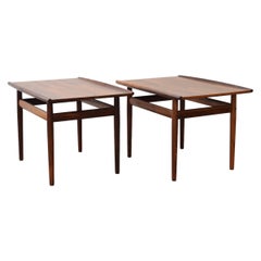 Mid Century Palisander Beistelltischset von Glostrup Møbelfabrik
