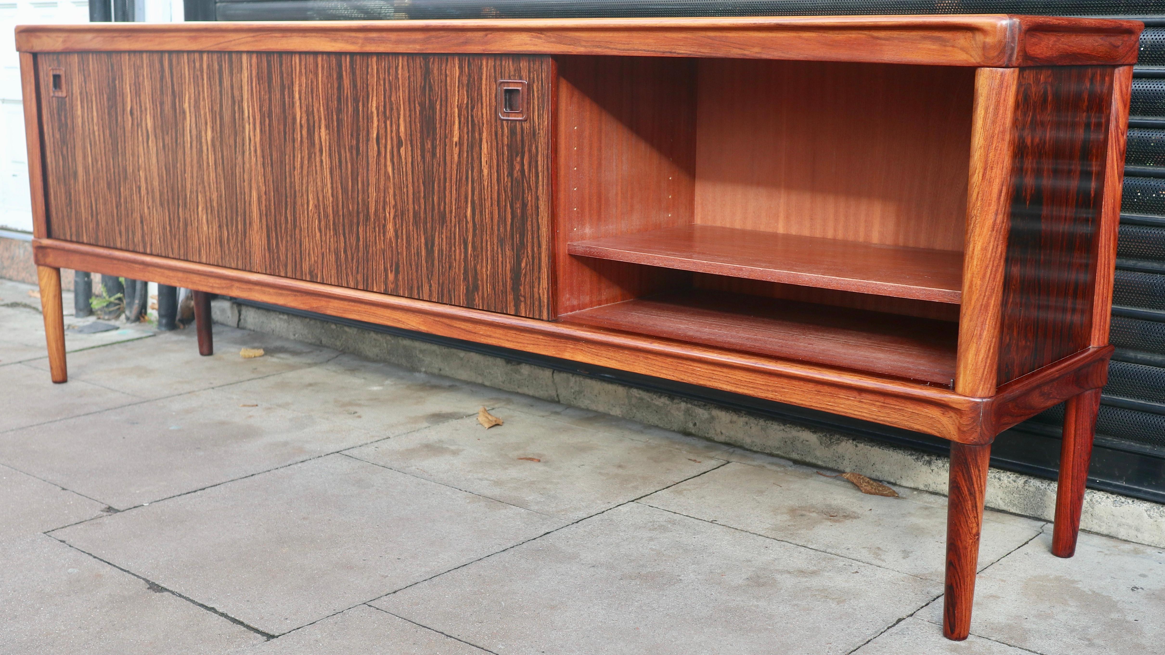 Mid Century Rosewood Sideboard by H.W. Klein for Bramin For Sale 12