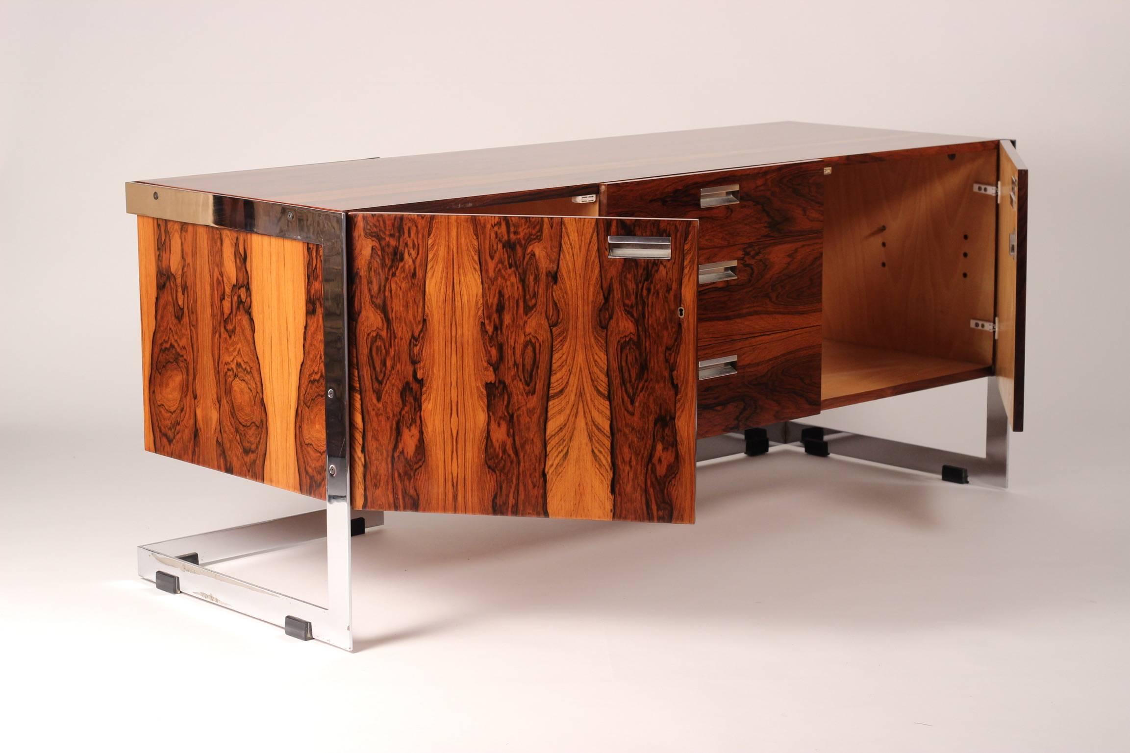 Late 20th Century Midcentury Rosewood Sideboard Designed by Richard Young for Merrow Associates