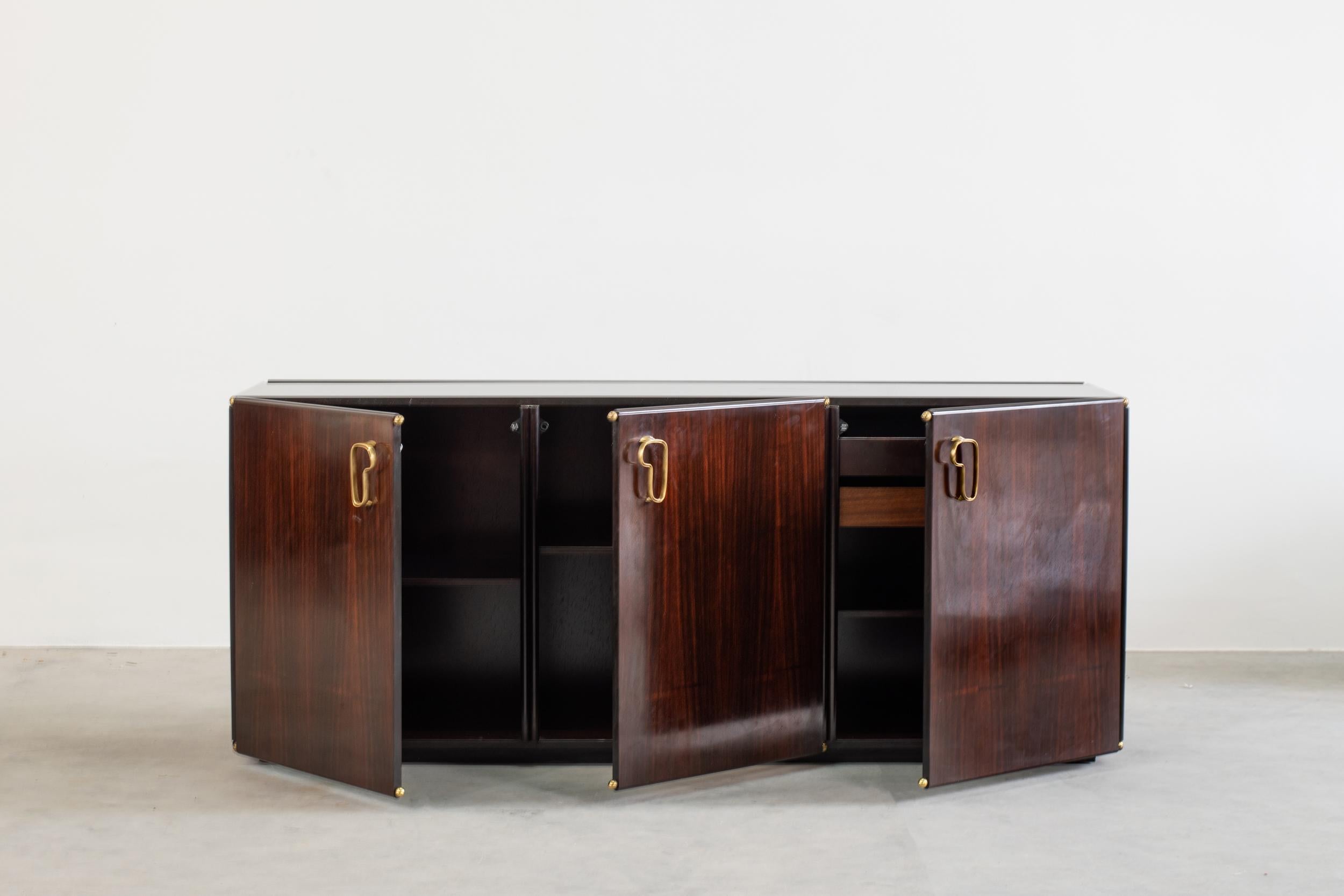 Mid-Century Modern Midcentury Rosewood Sideboard, Italian Manufacture, 1950s For Sale