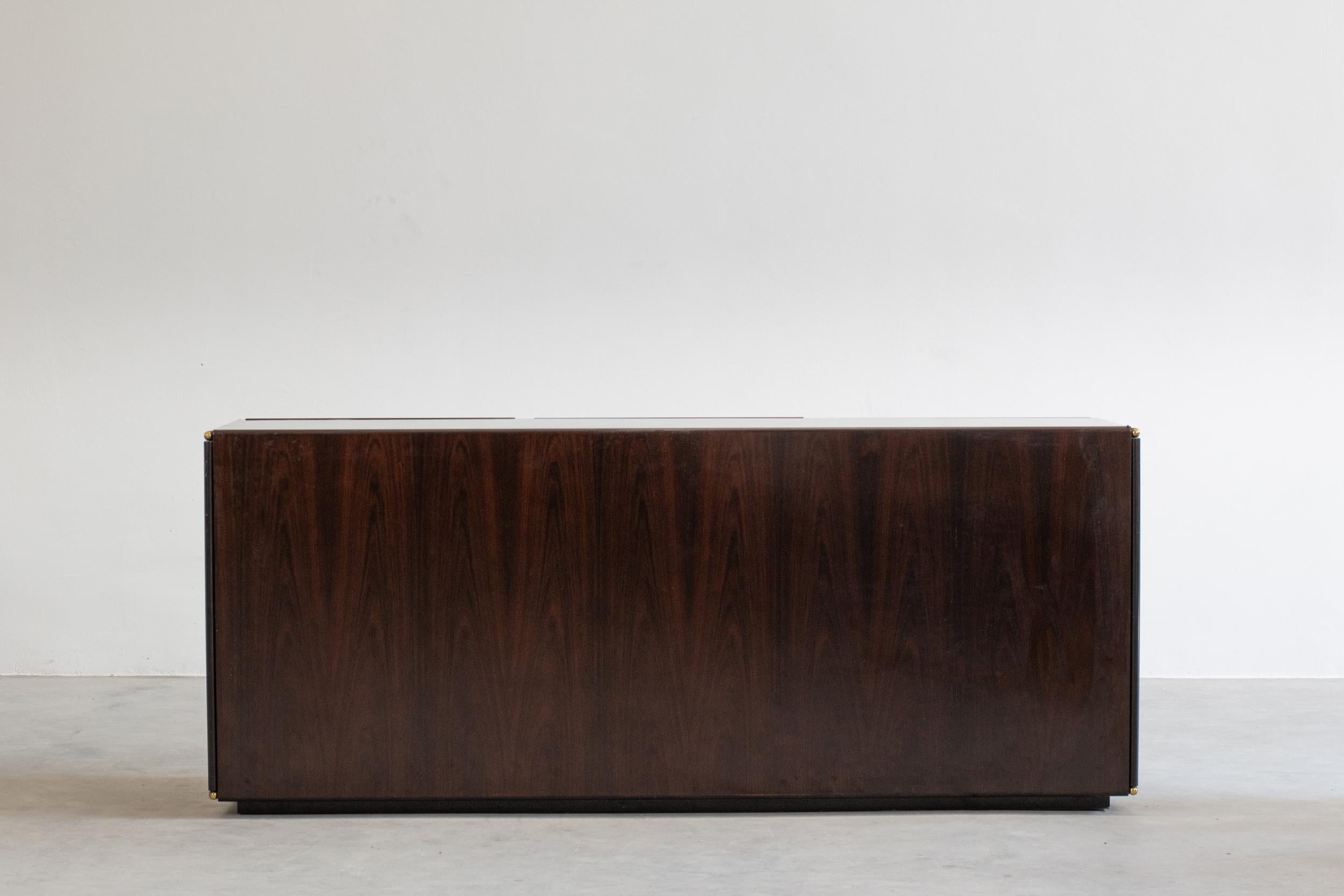 Midcentury Rosewood Sideboard, Italian Manufacture, 1950s For Sale 2