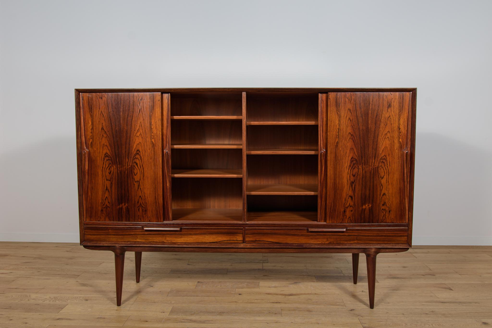 Palissandro Credenza in legno di palissandro di metà secolo Model 13 di G. Omann per Omann Jun, Danimarca, 1960 in vendita