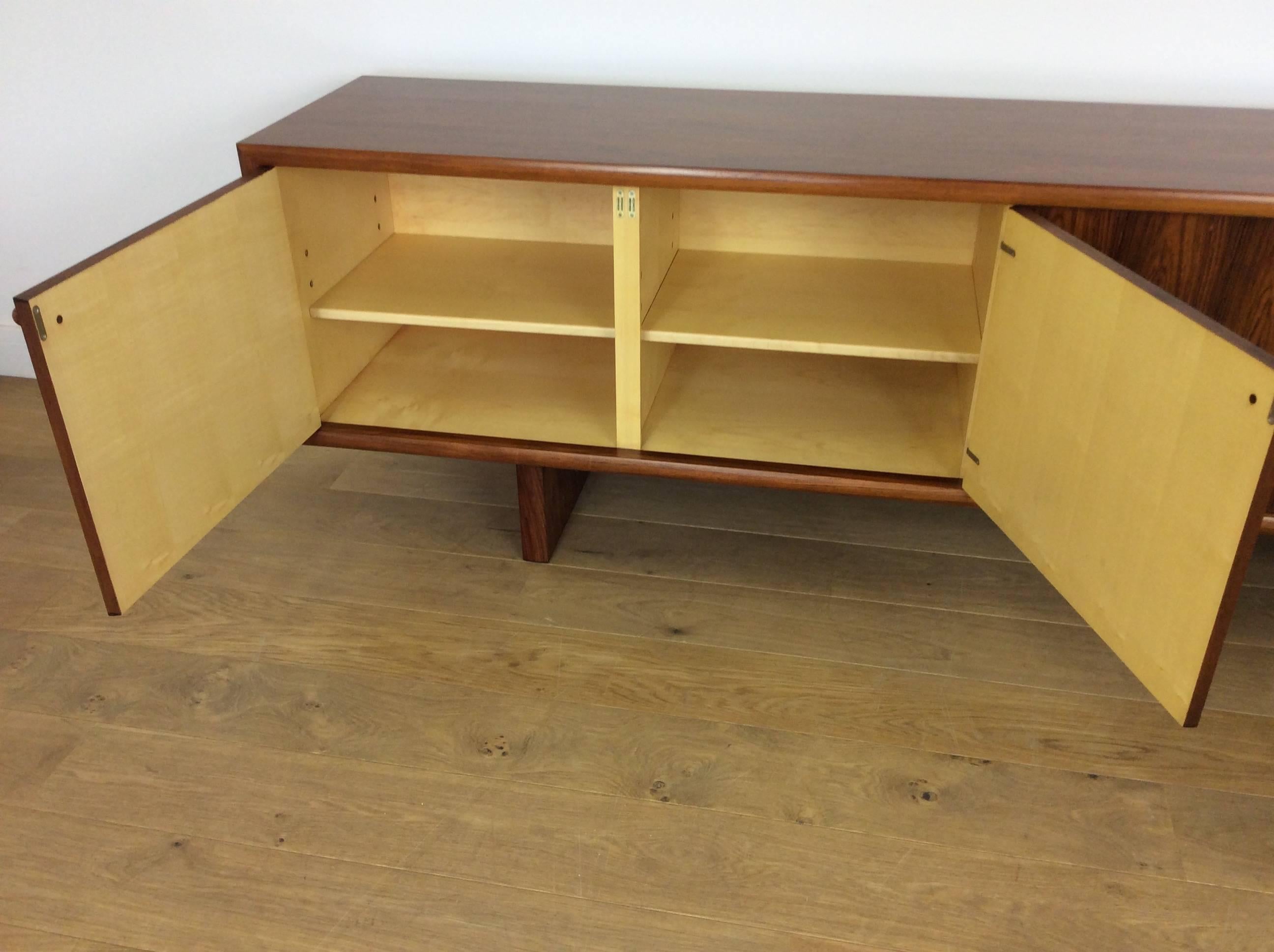 Midcentury Rosewood Sideboards Credenza Designed by Martin Hall In Excellent Condition In London, GB