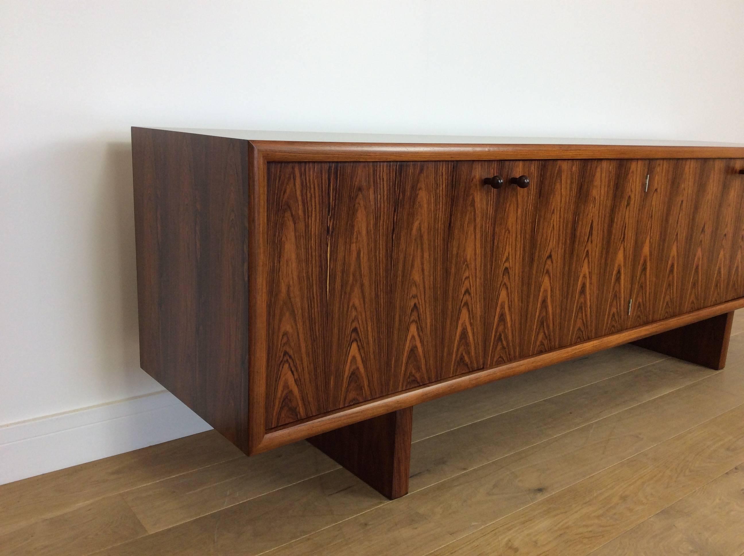 20th Century Midcentury Rosewood Sideboards Credenza Designed by Martin Hall