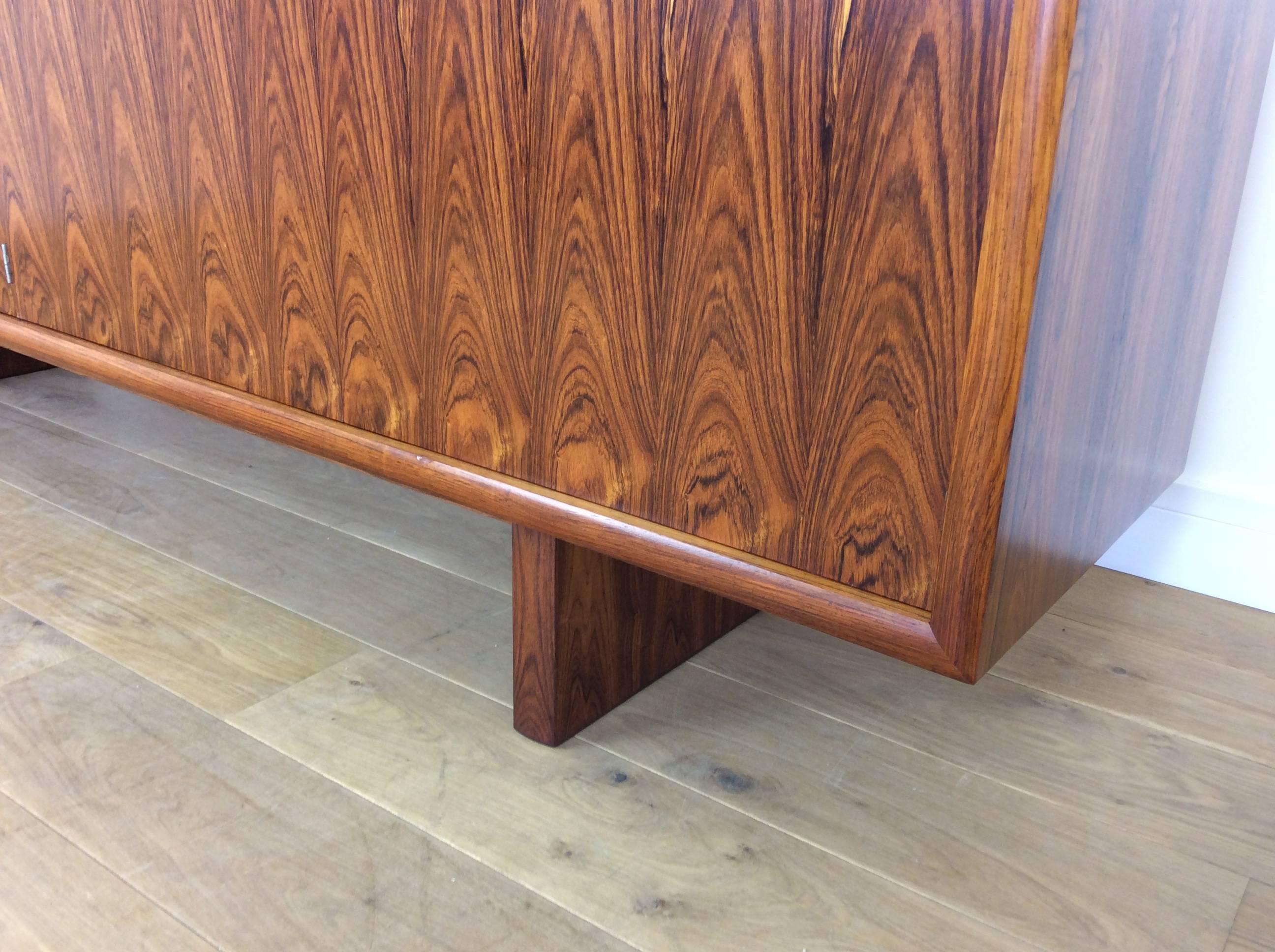 Midcentury Rosewood Sideboards Credenza Designed by Martin Hall 2