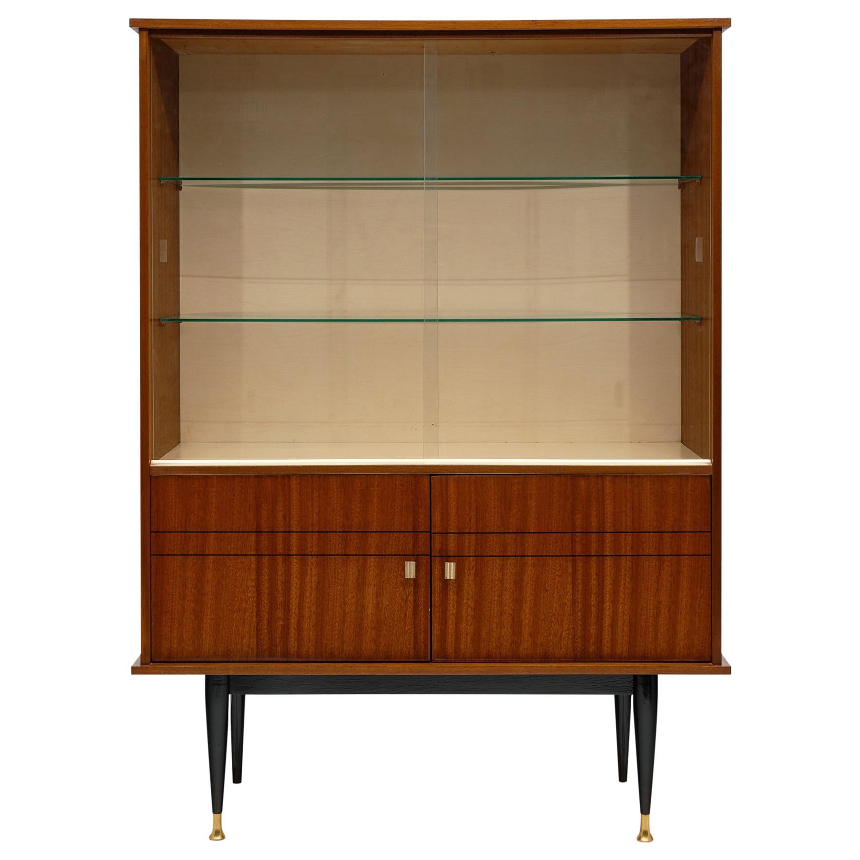 Mid-Century Rosewood Silver Cabinet