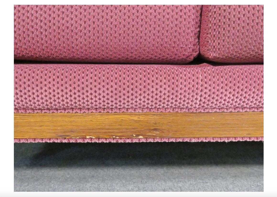 Mid-Century Modern Mid-Century Rosewood Sofa in the Style of Milo Baughman