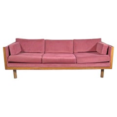 Mid-Century Rosewood Sofa in the Style of Milo Baughman