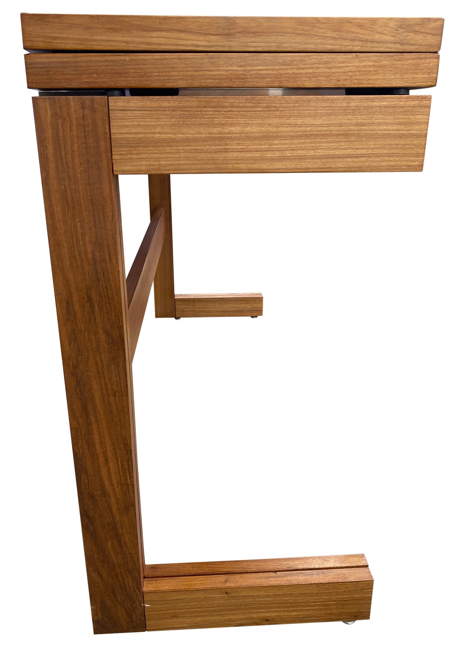 Mid Century rosewood split folding table desk brazilian by karl heinz Bergmiller 4