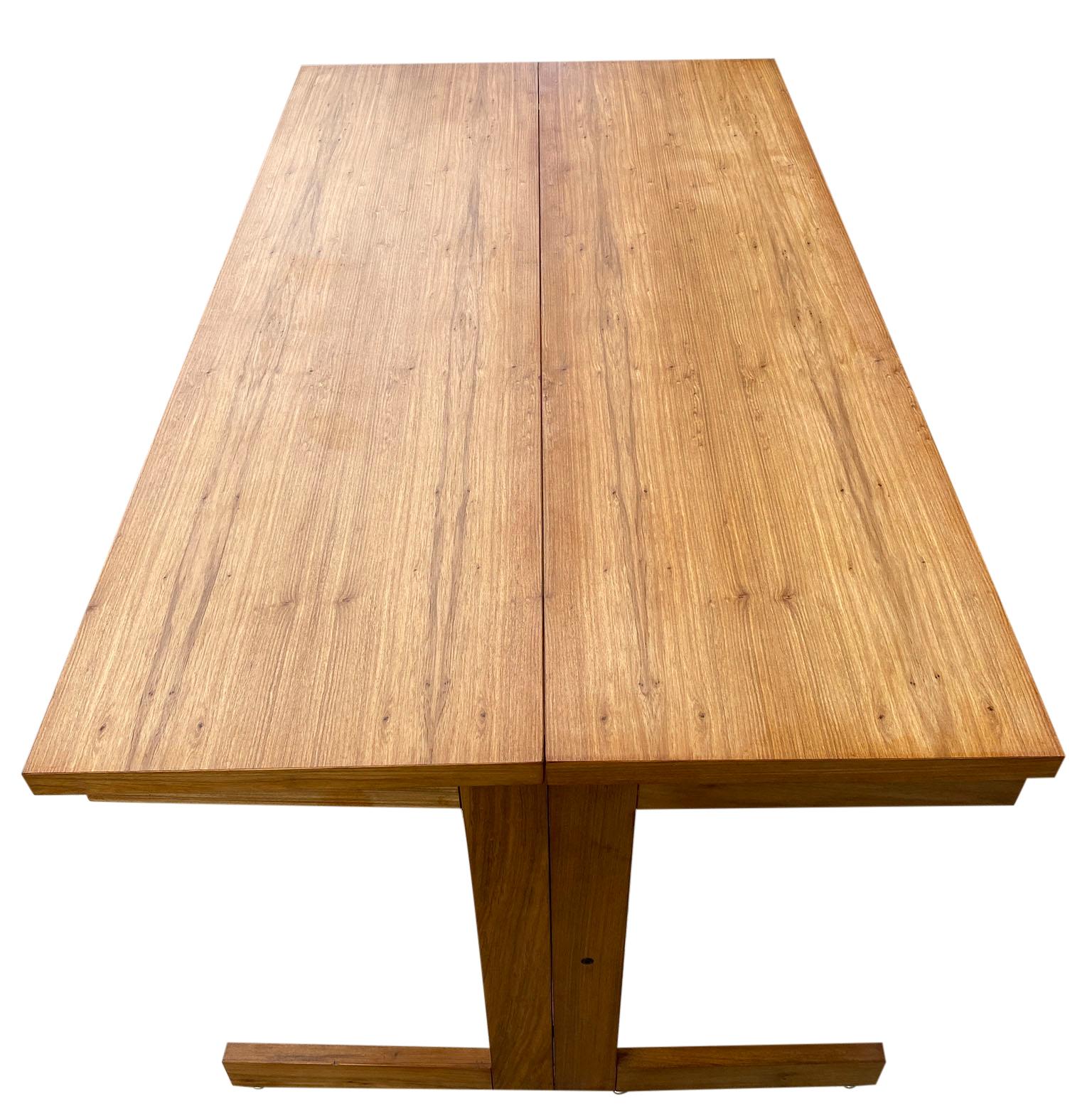 Mid-Century Modern Mid Century rosewood split folding table desk brazilian by karl heinz Bergmiller