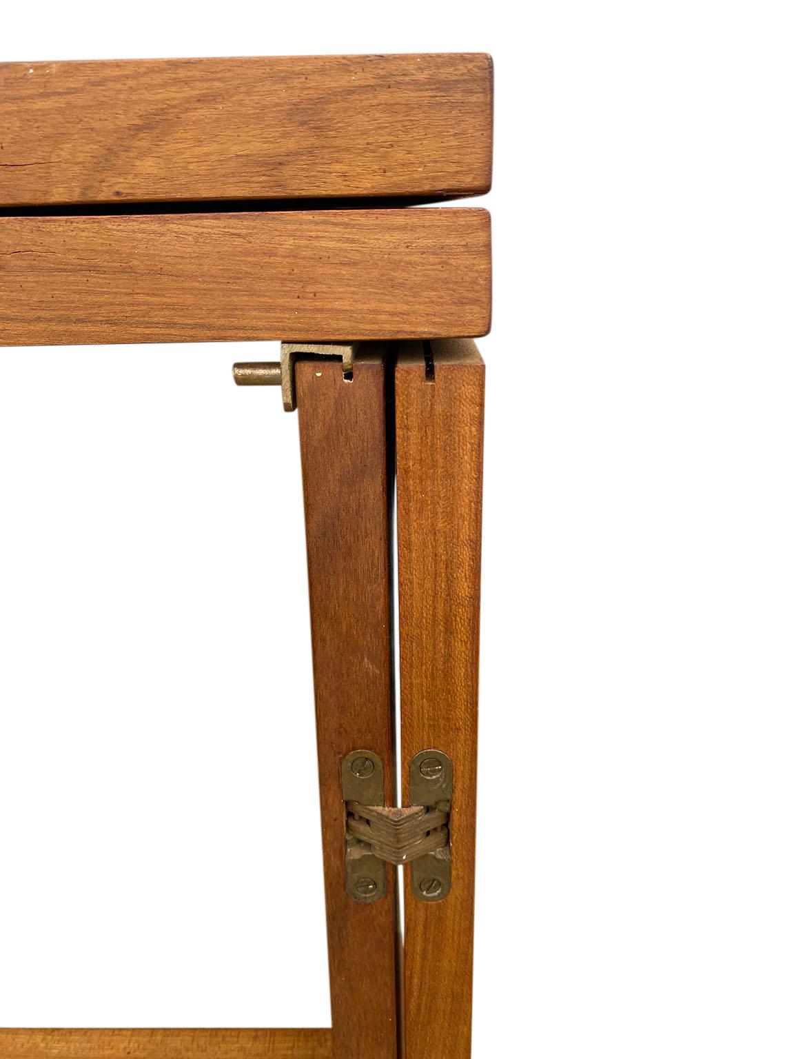 Mid Century rosewood split folding table desk brazilian by karl heinz Bergmiller 1