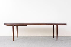 Mid-Century Rosewood & Tile Coffee Table