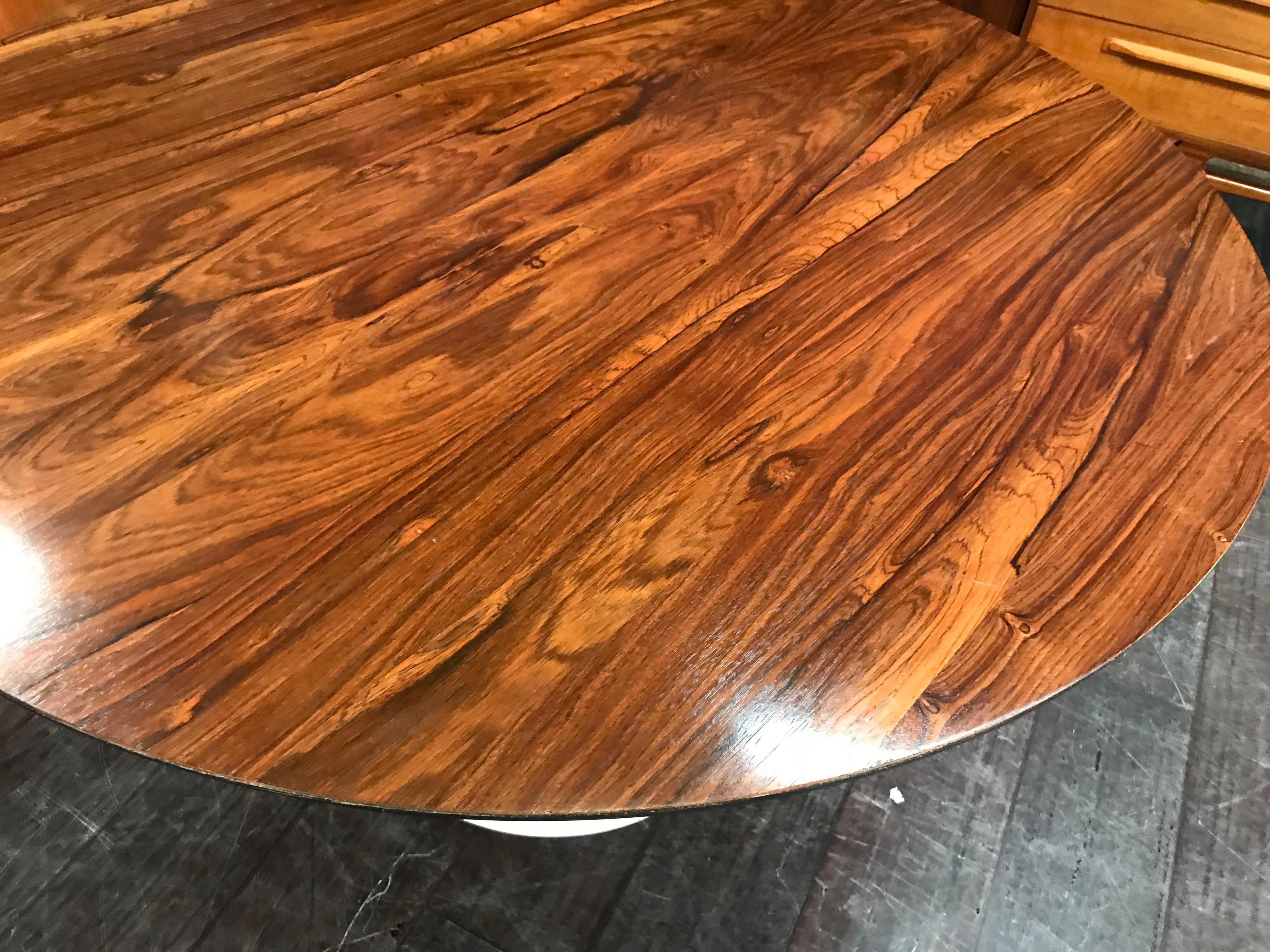 Midcentury Rosewood Tulip Dining Table by Maurice Burke for Arkana For Sale 7