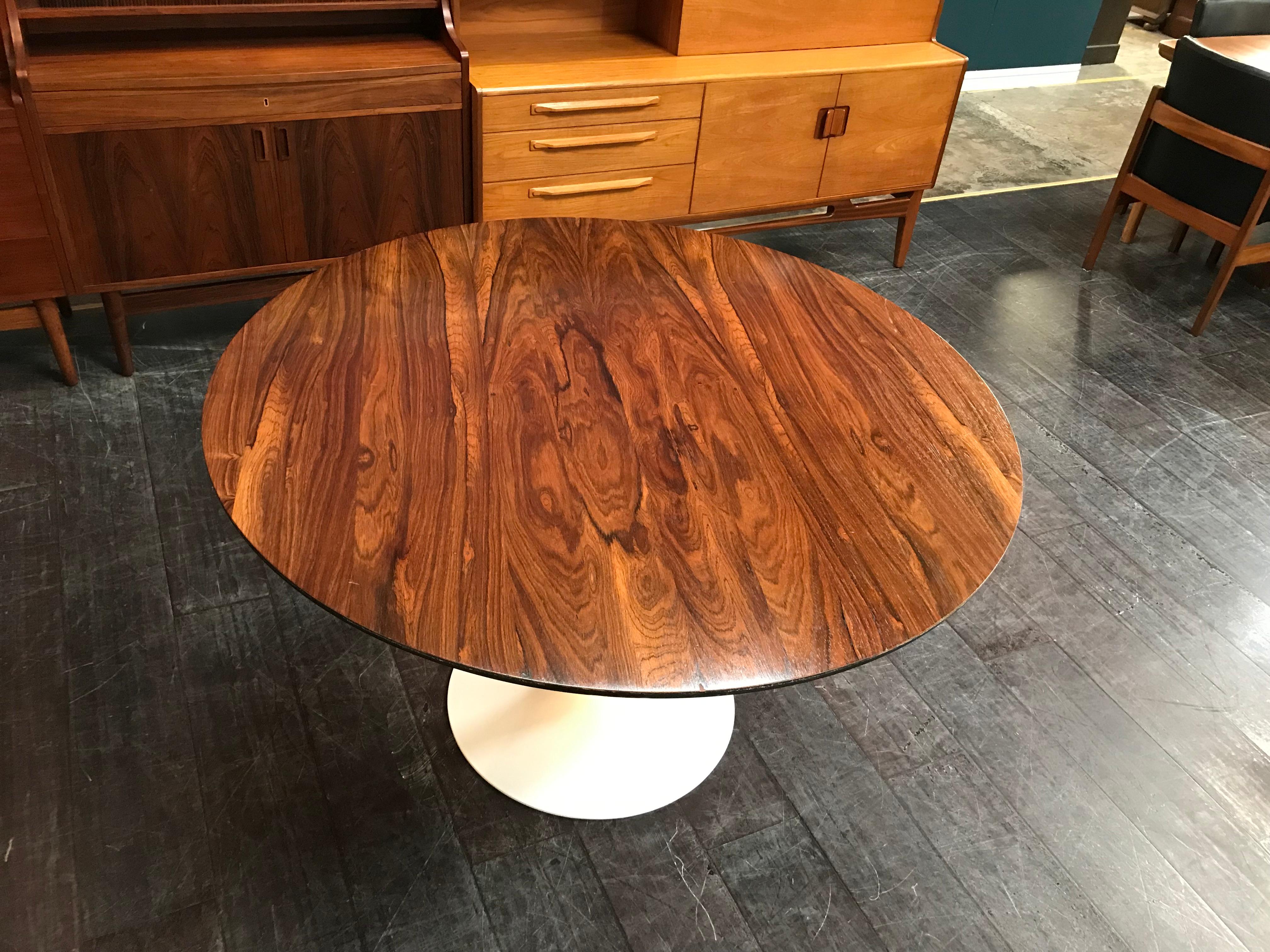 British Midcentury Rosewood Tulip Dining Table by Maurice Burke for Arkana For Sale