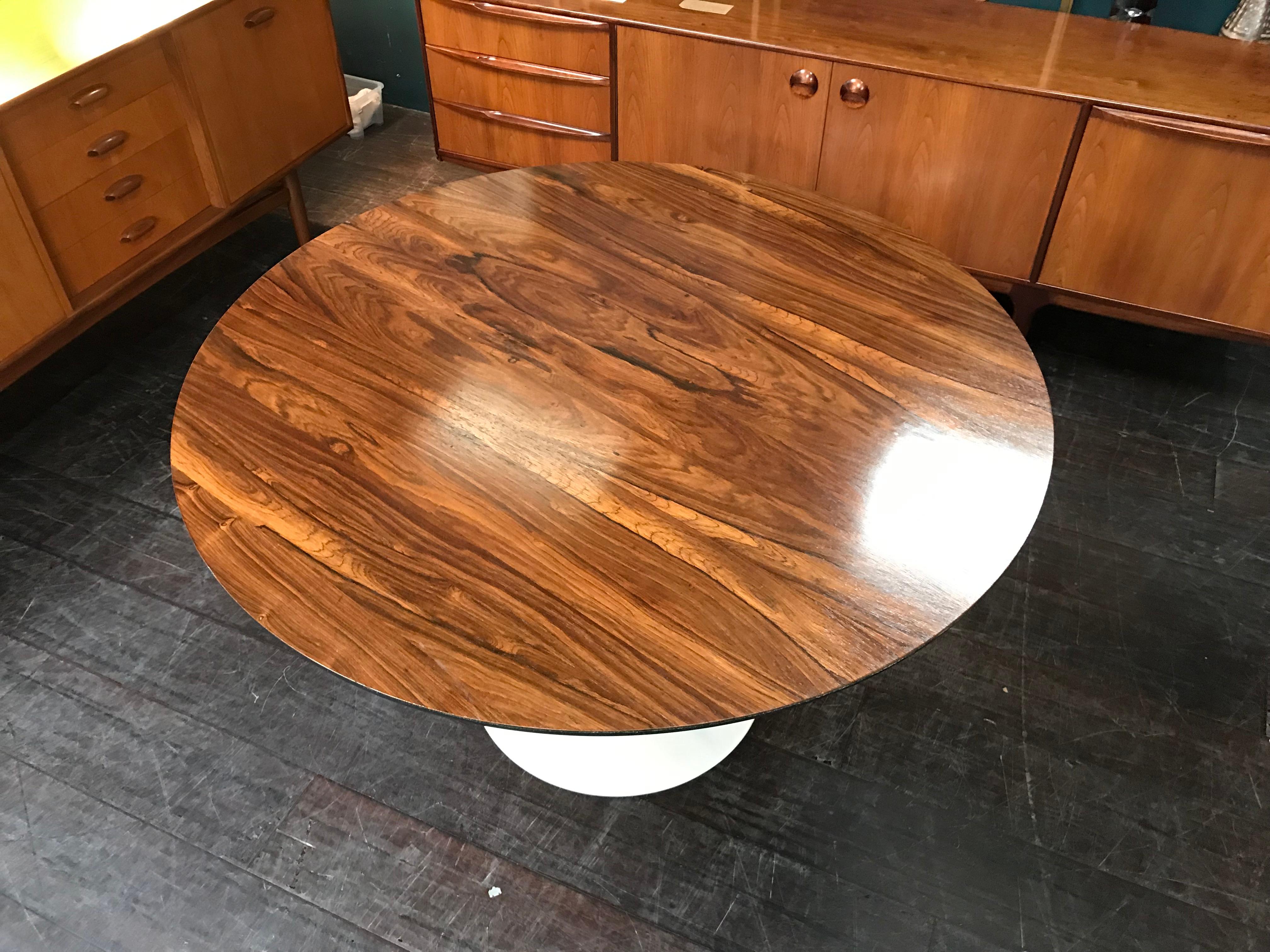 Midcentury Rosewood Tulip Dining Table by Maurice Burke for Arkana For Sale 2