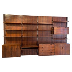 Mid-Century Rosewood Wall Unit by Raffaella Crespi for Mobilia, Italy, 1960s