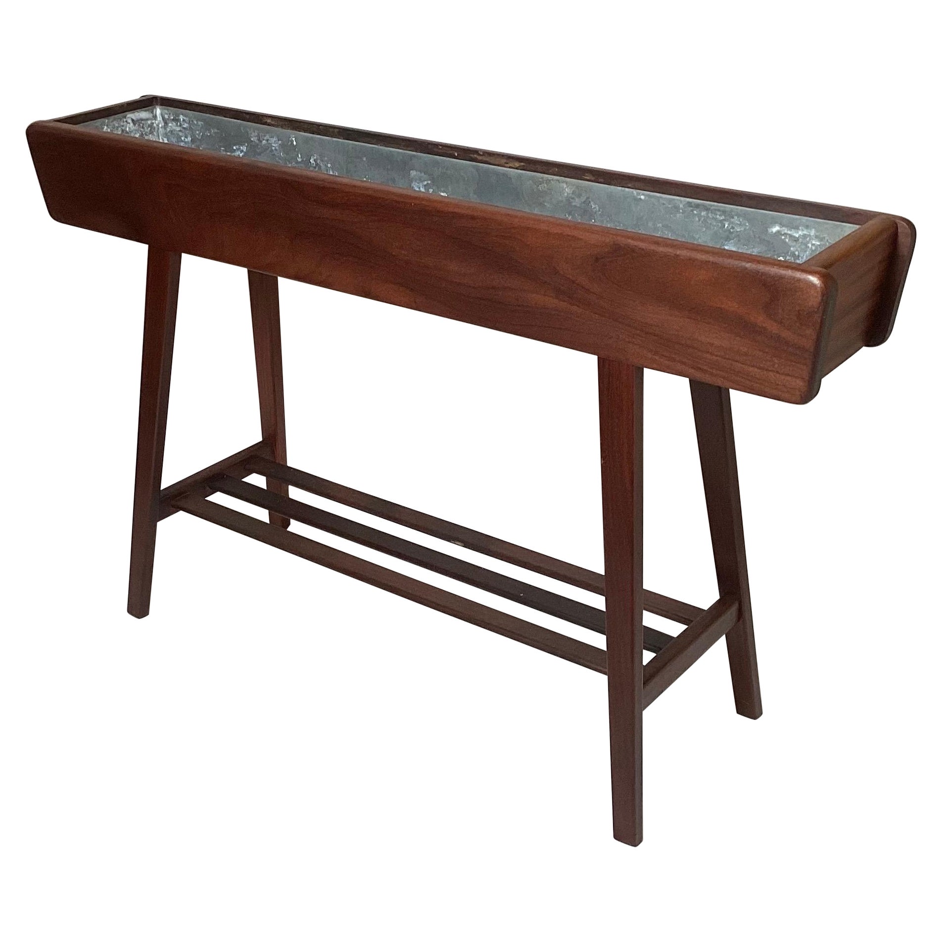 Mid-Century Rosewood 
Walnut planter by "Illums Bolighus" Denmark For Sale