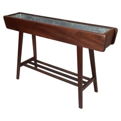 Mid-Century Rosewood 
Walnut planter by "Illums Bolighus" Denmark