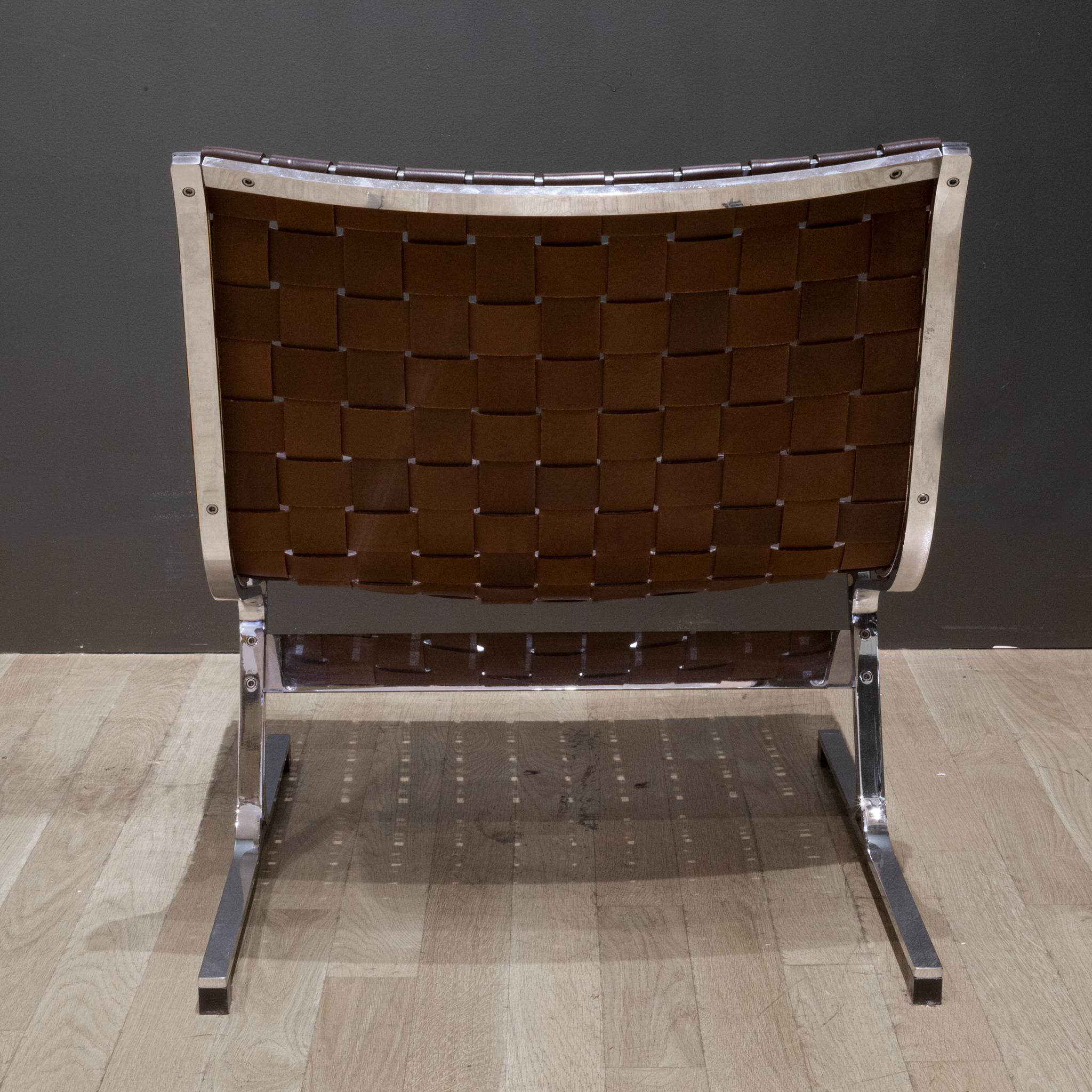 Mid-Century Modern Mid-Century Ross Little for ICF de Padova Laur Leather Lounge Chair, c.1960