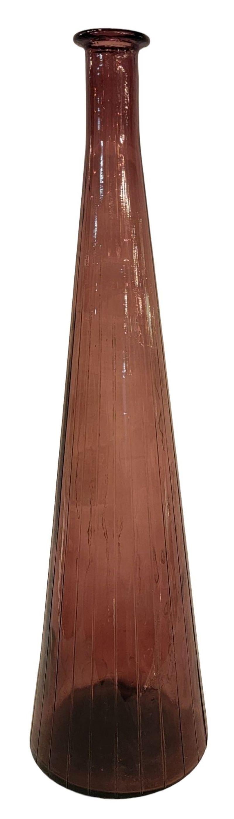 Mid-20th Century Mid Century  Rossini Empoli Italian Murano Vase With Lid For Sale