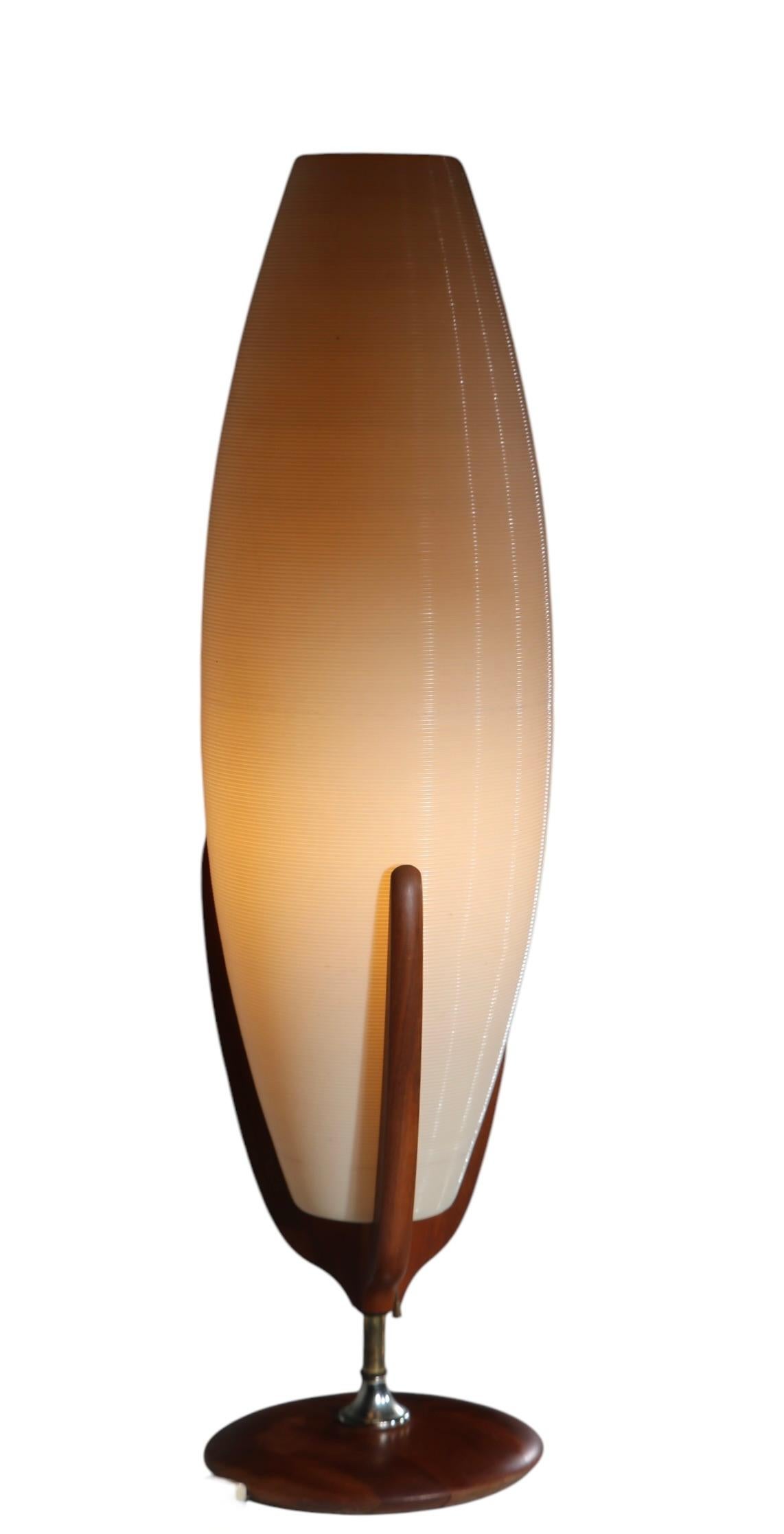 Mid Century Rotoflex Table Lamp by Heifetz for Heifitz Manufacturing USA c 1950s For Sale 7