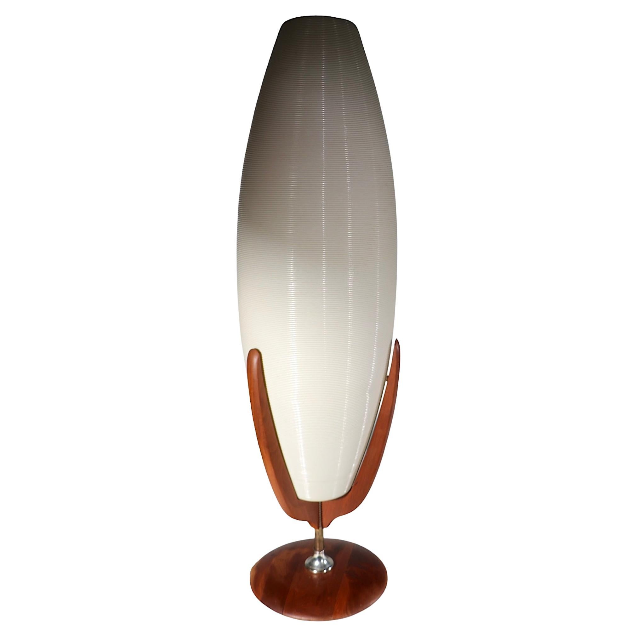 Mid Century Rotoflex Table Lamp by Heifetz for Heifitz Manufacturing USA c 1950s For Sale