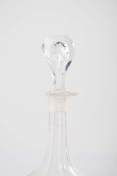 Mid-Century Round Bottle of Liquor With Tear Cap