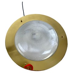 Mid-Century Round Ceiling Light In The Style Of Luigi Caccia Dominioni 1960s