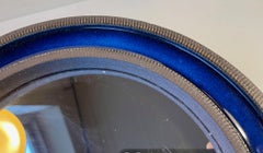 Mid-Century Round Ceramic Wall Mirror from Knabstrup, 1950s