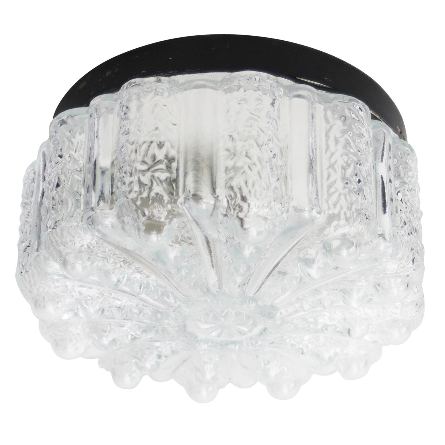 Lampada da parete o da soffitto del Mid-Century.
Base in metallo con vetro trasparente.

1960-1970

Peso: 1,50 kg / 3,3 lb

Prezzo per singolo articolo. Tutte le lampade sono state rese idonee dagli standard internazionali per le lampadine a
