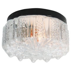 Mid-Century Round Clear Glass Sconces Flush Mounts