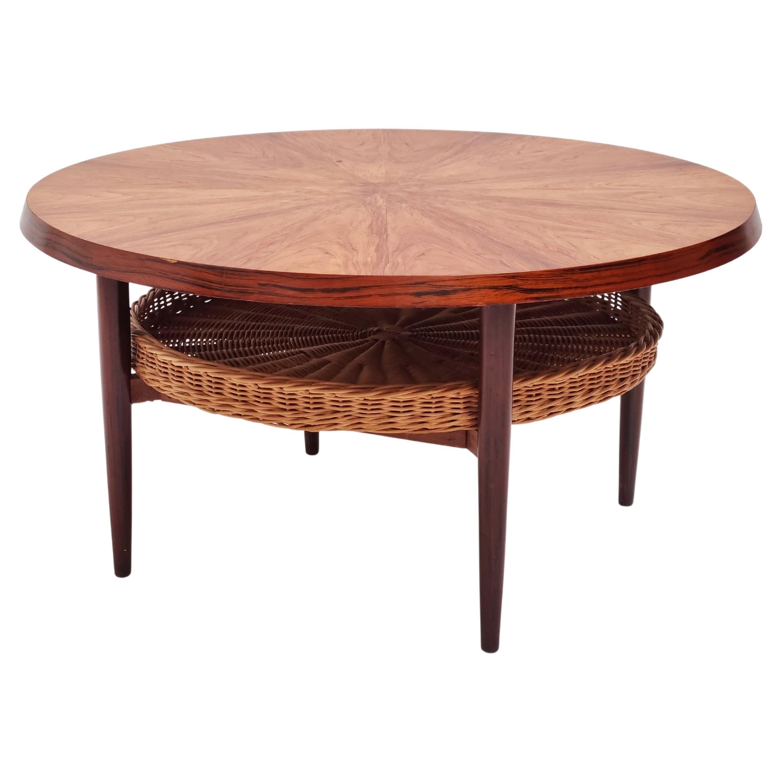 Mid-Century Round Coffee or Side Table