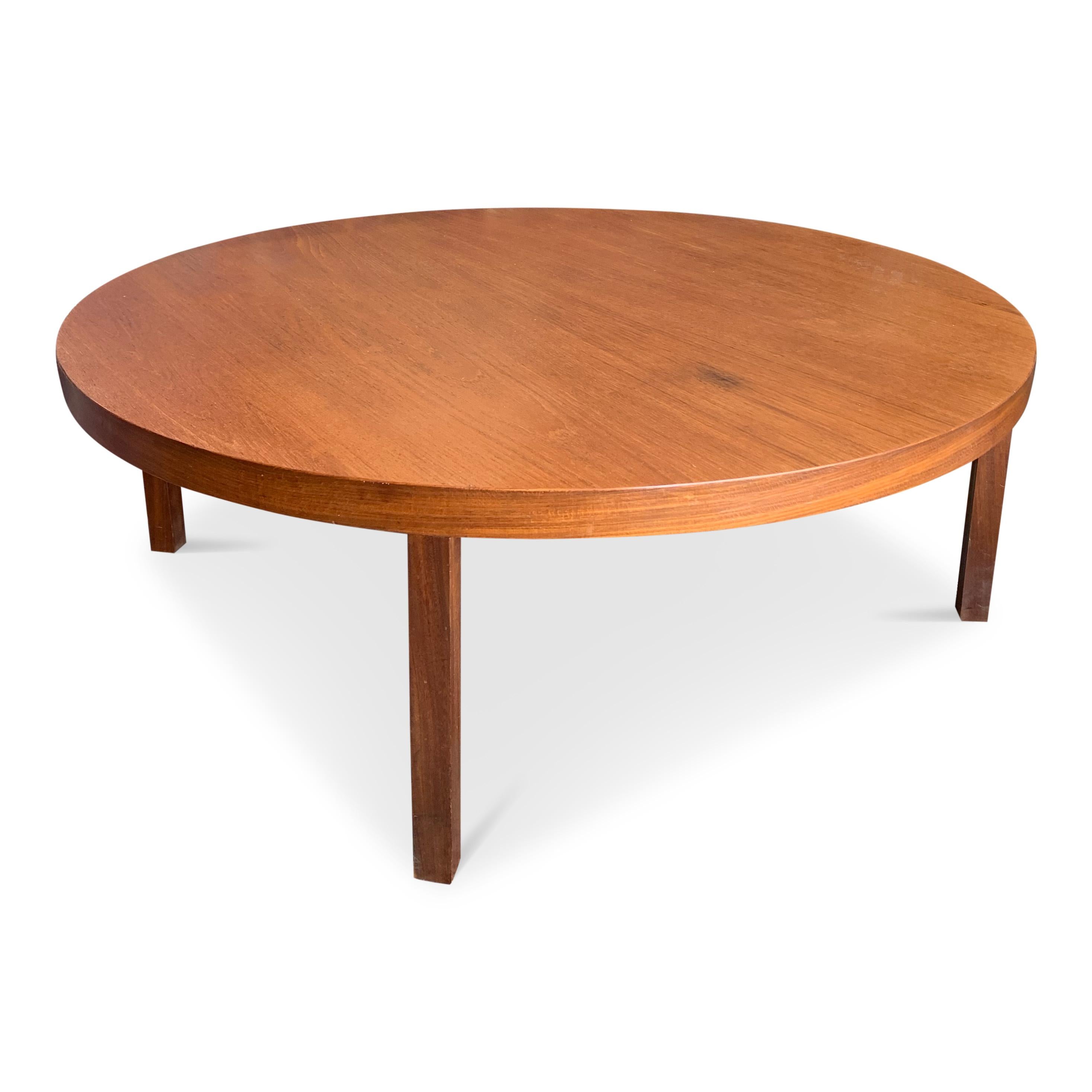 North American Midcentury Round Coffee Table