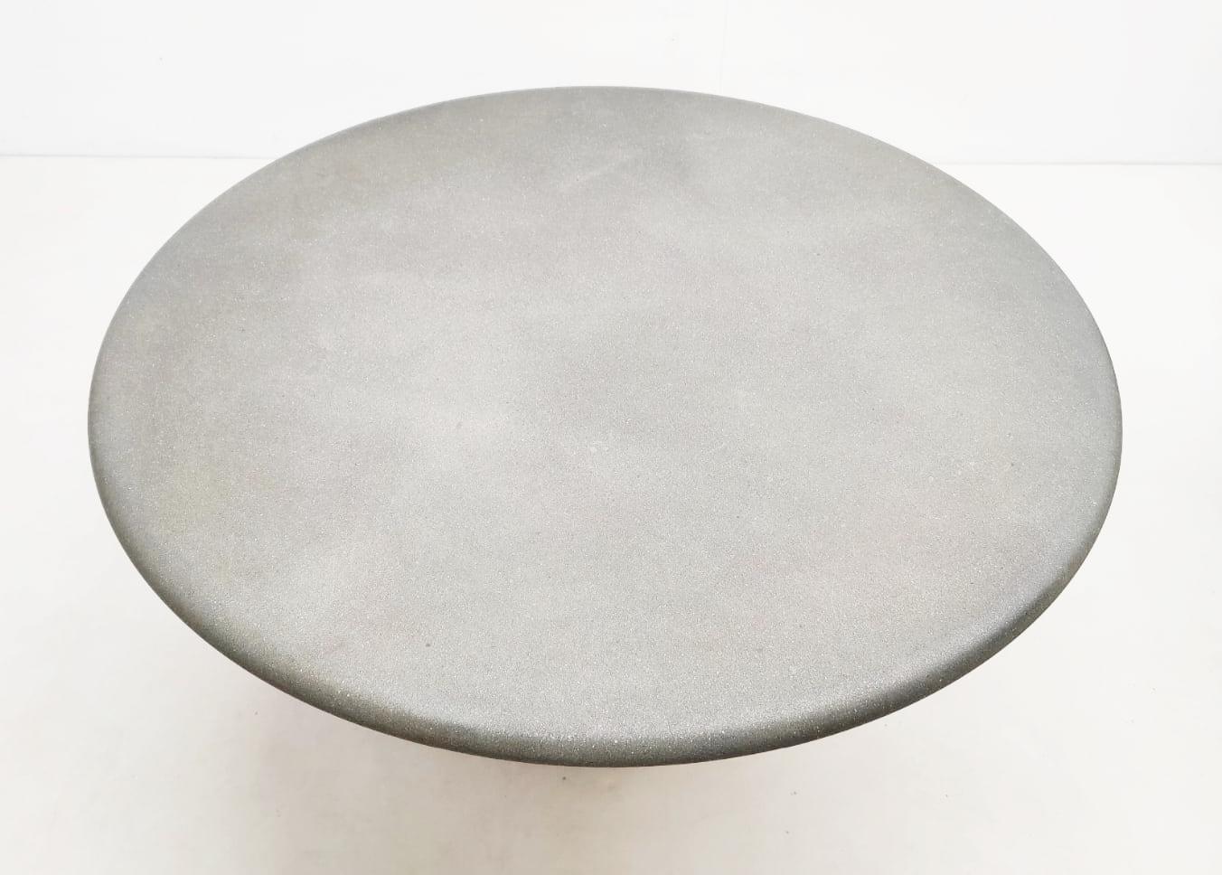 round concrete table