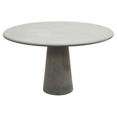 Mid-Century Round Concrete Dining Table in Style of Angelo Mangiarotti, 1970s