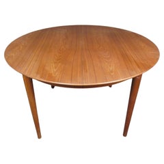 Midcentury Round Danish Dining Table