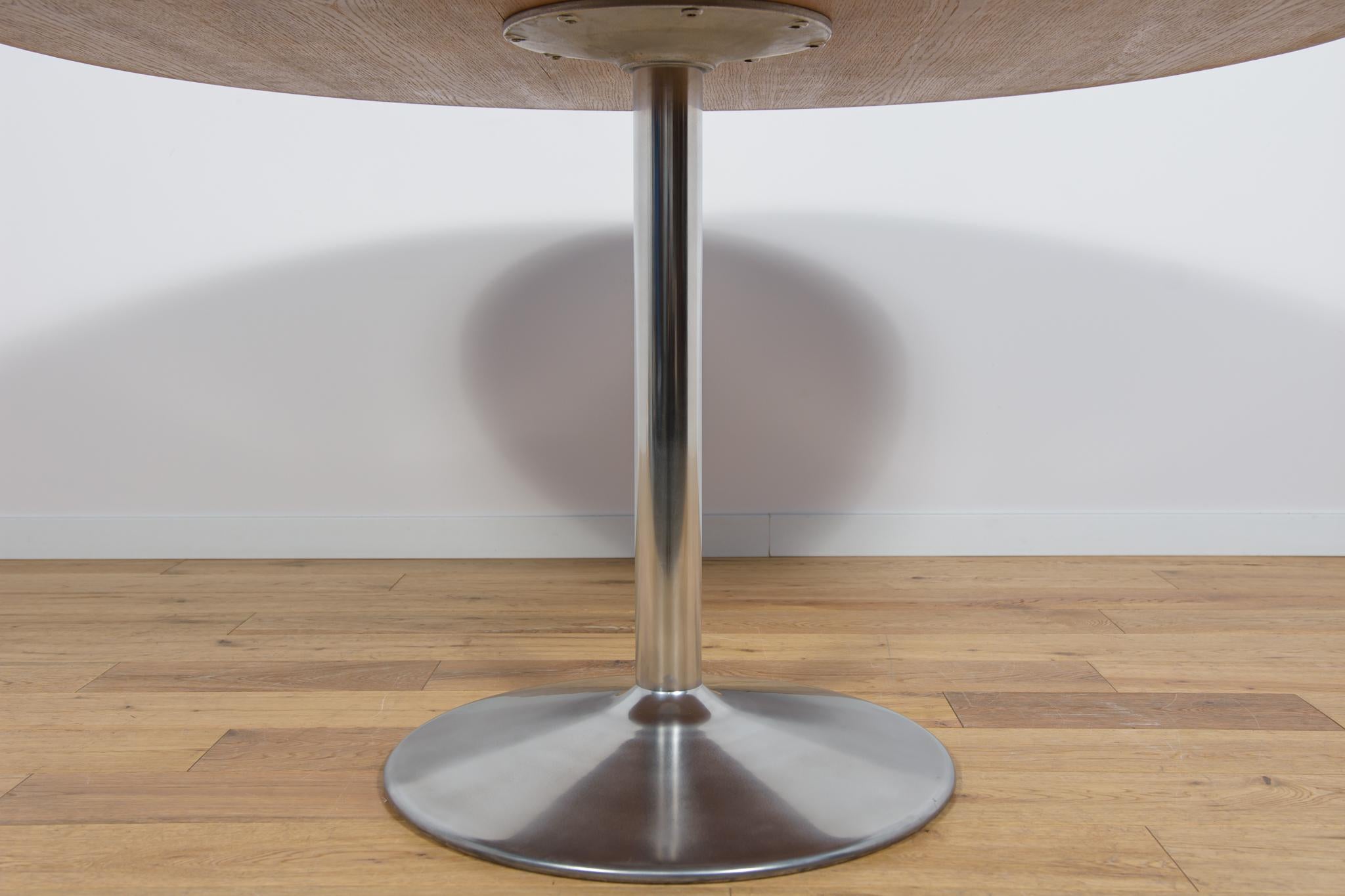 Mid-Century Round Dining Table, 1970s For Sale 3