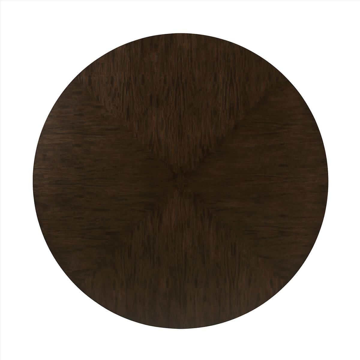 Contemporary Mid Century Round Dining Table - 54 For Sale